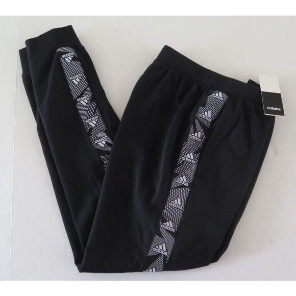 adidas GD5451 Men's Sz S Black Essentials Tape French Terry Sweatpants - Picture 3 of 4